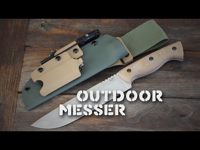 Outdoor Knife | M390, Kydex, Firesteel, Sharpening Stone, Dangler | Knife Making