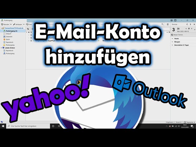 Mozilla Thunderbird - Yahoo und Outlook Konto hinzufügen