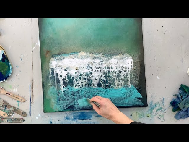 WOW! Special Texture Abstract Acrylic Painting Techniques - Big Canvas