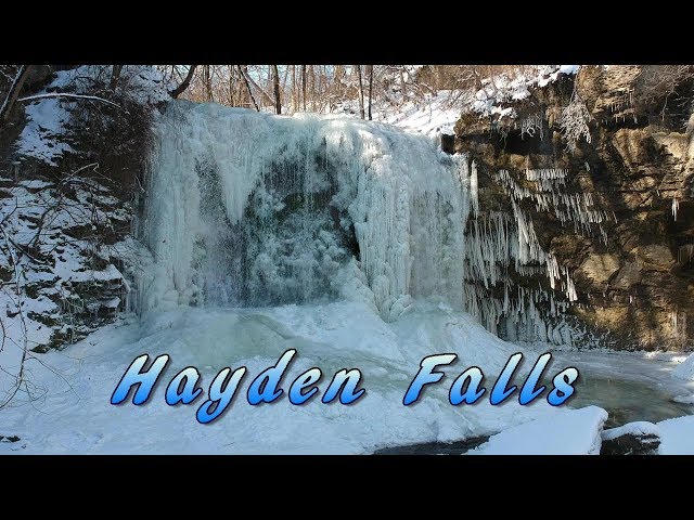 Hayden Falls and Indian Run Falls in their Icy Splendor