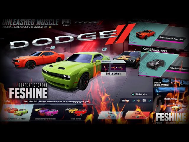 Dodge Challenger SRT | FESHINE | PUBG MOBILE CZ/SK