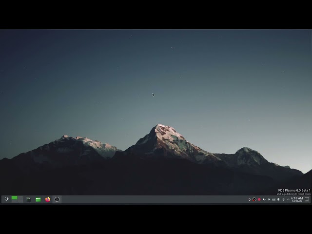 KDE Plasma 6 Beta 1 on Arch Linux