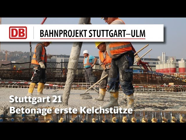 Betonage erste Kelchstütze | Stuttgart 21