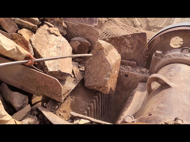 Super Satisfying Giant Stone Crushing Process | Exclusive Rock Crushing | Rock Crusher in Action