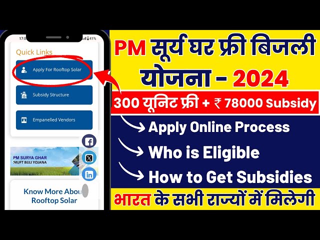 PM Surya Ghar Yojana Apply Online | Muft Bijli Yojana 2024 | PM Surya Ghar Yojana Kya Hai | Infosuch
