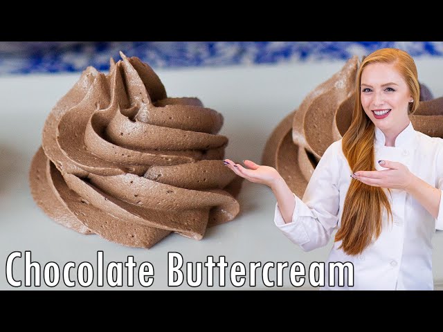The BEST Chocolate Buttercream Recipe!! Fluffy, Creamy & Rich Chocolate Flavor!