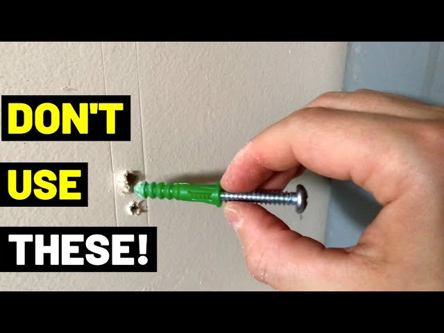 DON'T USE DRYWALL ANCHORS! Try This Instead! (MOUNTING PLATES--Stud In The Wrong Place)