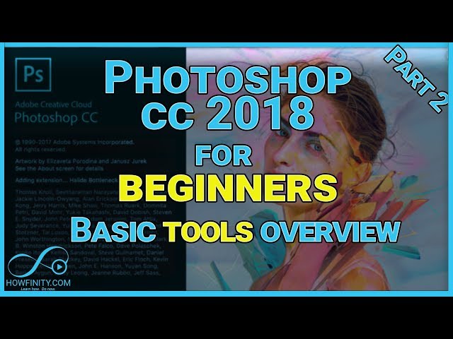 How to Use Photoshop CC 2018 For Beginners-Part 2-How to Use BASIC TOOLS in Photoshop