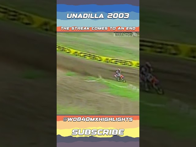 The Greatest Race Winning Streak Dies At The Unadilla Motocross 2003 #motocross #dirtbike