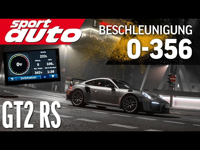 0-356 km/h (221 mph): Porsche 911 GT2 RS (991) meets Autobahn / Topspeed / sport auto