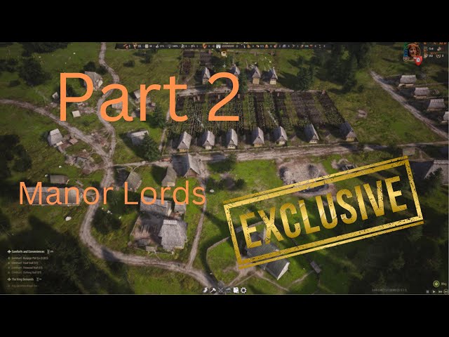 Manorlords Part 2 2024 Gameplay 4k max details