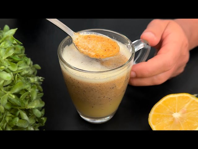 - 10 kg! This evening drink eliminates belly fat overnight! Healthy recipe