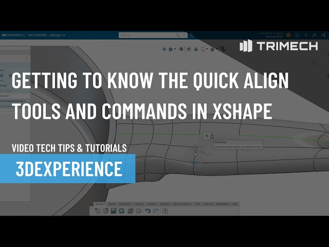 Getting to Know the Quick Align Tools and Commands in xShape