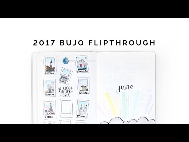 2017 bullet journal flip through ✨ planner spread ideas