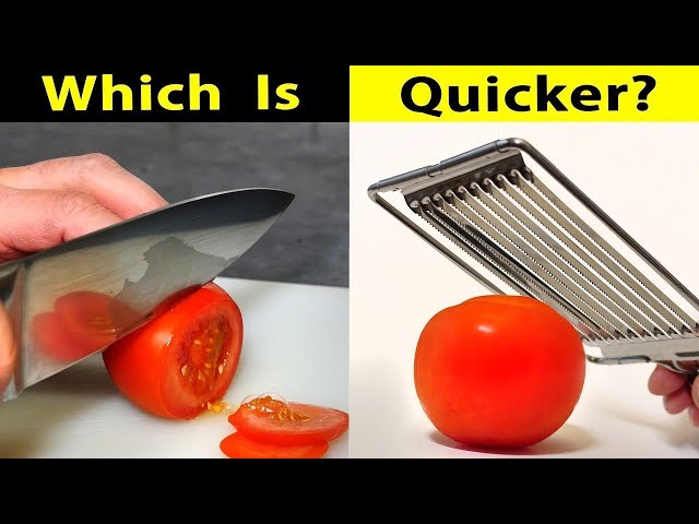 Are kitchen gadgets FASTER than a knife?