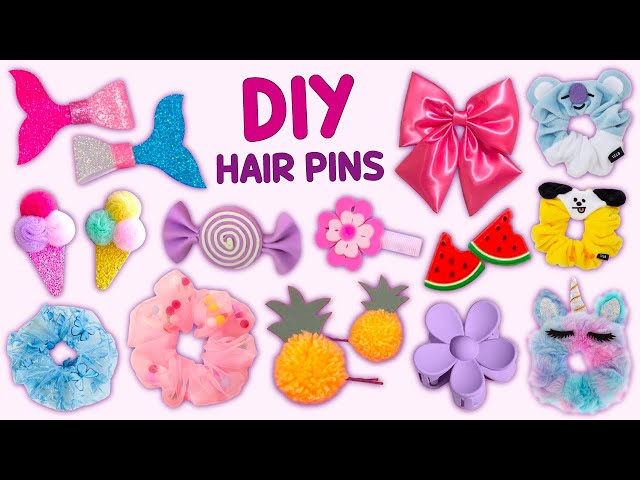12 DIY Hair Pins and Scrunchies - Handmade Hair Accessories
