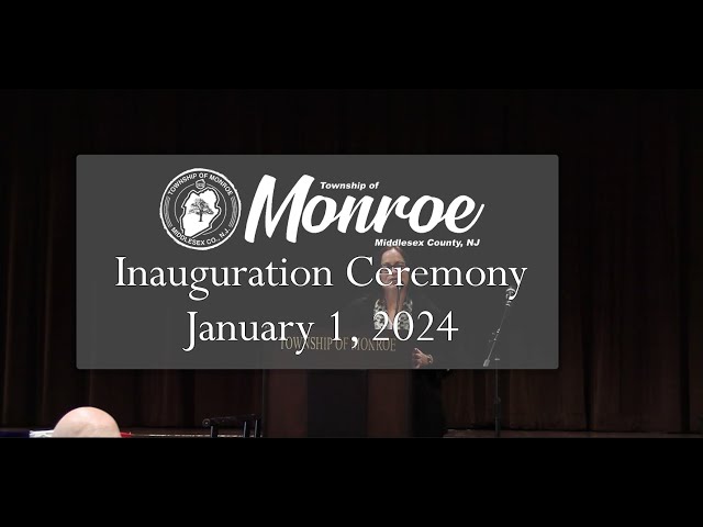 Monroe Township | Inauguration Ceremony 2024