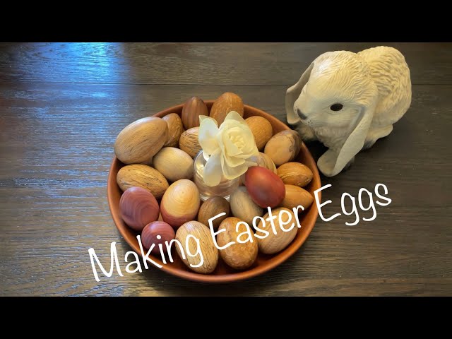 Woodturning - Wooden Easter Eggs on the Lathe