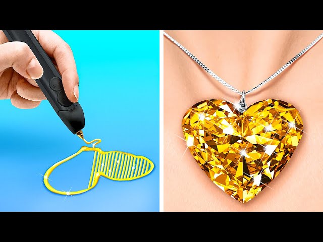 DIY IDEAS FOR INCREDIBLE CRAFTS WITH 3D PEN VS HOT GLUE GUN || Amazing Art Hacks By 123 GO! Like