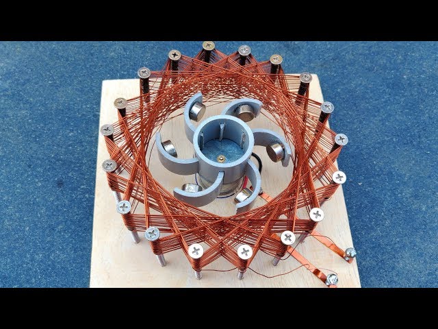 Free Energy Generator Using Copper Coil and Neodymium Magnet Activity