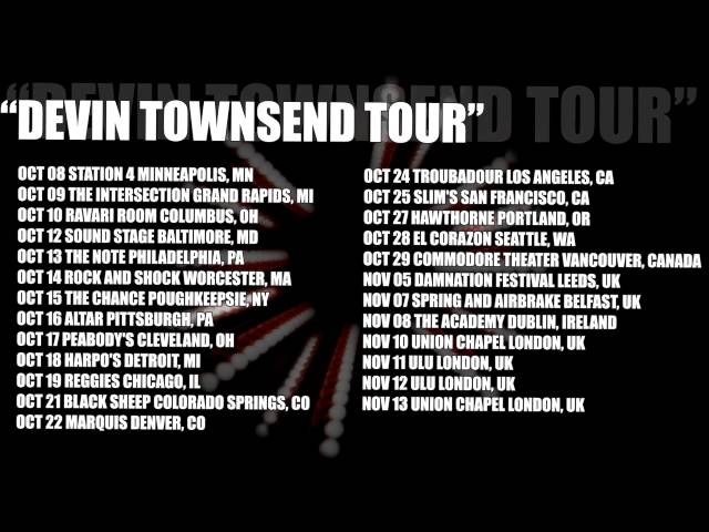DEVIN TOWNSEND on Tour!
