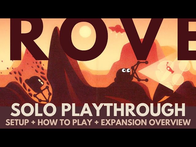 ROVE Board Game | How to Play & Full Solo Playthrough | A Solo Only 18-Card Micro Game by Button Shy