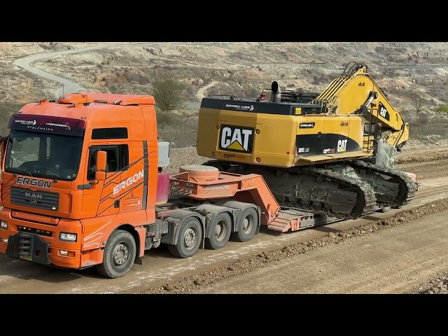 Loading & Transporting On Site The Caterpillar 385C Excavator - Sotiriadis/Labrianidis Mining Works