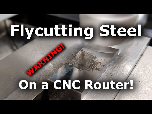 DIY CNC - BAP400 as a fly cutter with 1 CBN insert, carbon steel