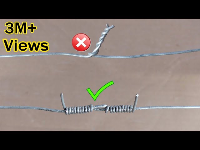 Properly Joint Steel Wire How to Twist Steel Wire Together /Part 4