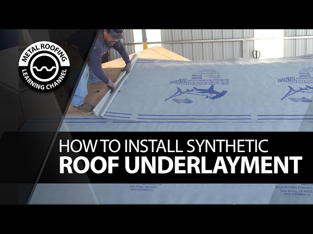 How To Install Roofing Underlayment. EASY Dry-In Video To Install Synthetic Roofing Underlayment.