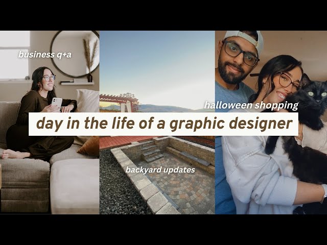 DAY IN THE LIFE OF A GRAPHIC DESIGNER | graphic design business Q&A