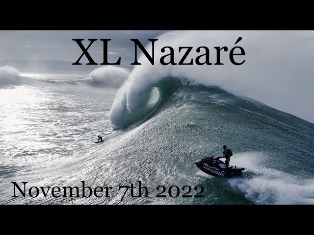 Big Nazaré - November 7th 2022 - crazy drone footage - Lucas Chianca, Nic Von Rupp and more.