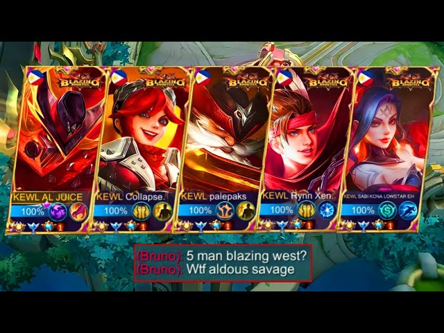 5 MAN BLAZING WEST SQUAD + MCL FINALS!? (The world's best squad in mobile legends!!!)