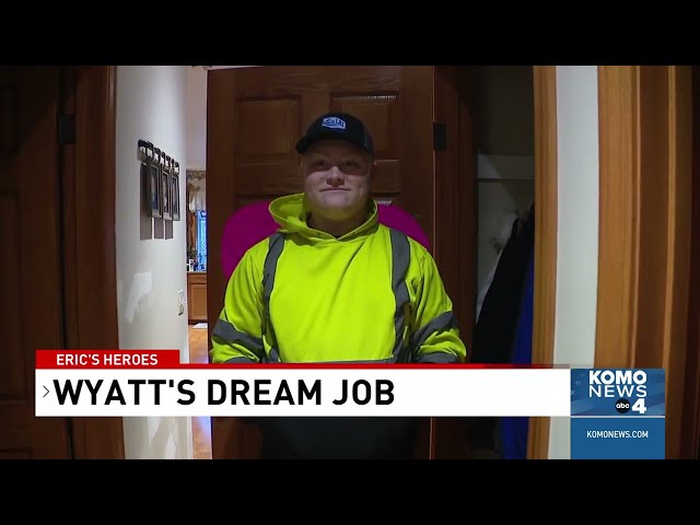 Eric's Heroes: Wyatt Collins, a recycling center's newest star, finds joy in the job