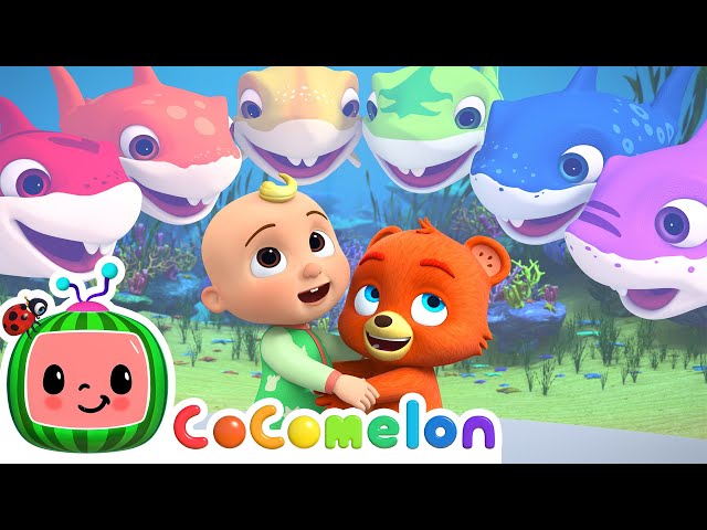 Baby Shark Color Song | CoComelon Animal Time | Animals for Kids