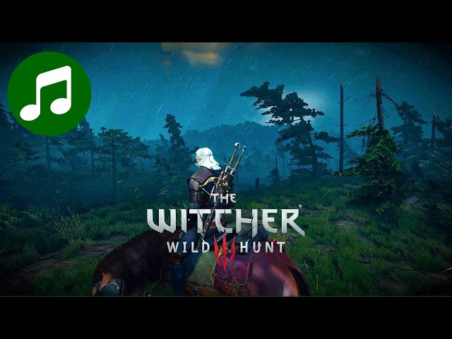 Relaxing WITCHER Music & RAIN SOUNDS 🎵 Geralt Chill Mix