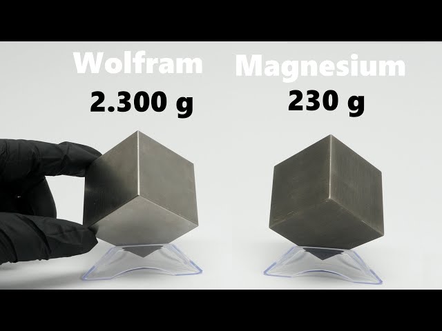 Wolfram vs Magnesium - eines der DICHTESTEN Metalle überhaupt  [𝟰𝗞] | JJChemistry