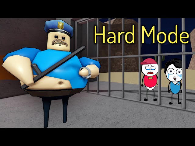 HARD MODE - Barry Prison Run Scary Obby in ROBLOX | Khaleel and Motu Gameplay