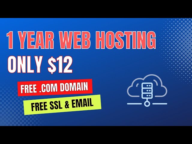 How To Buy Unlimited Web Hosting Only For $12/Year with Free .com Domain