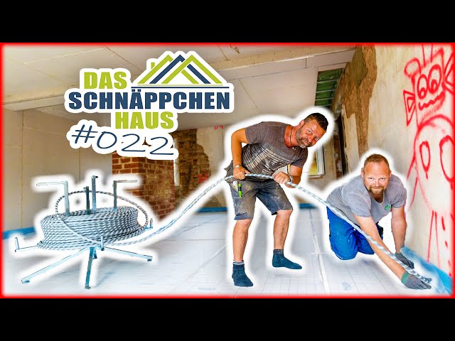 Fußbodenaufbau & Fußbodenheizung verlegen! | SCHNÄPPCHENHAUS #022 | Home Build Solution