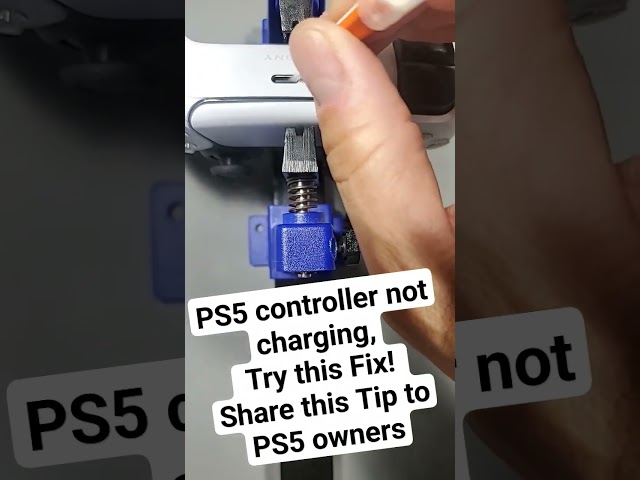 PS5 controller not charging, try this fix 🎮 #tech #gaming #PS5 #Playstation