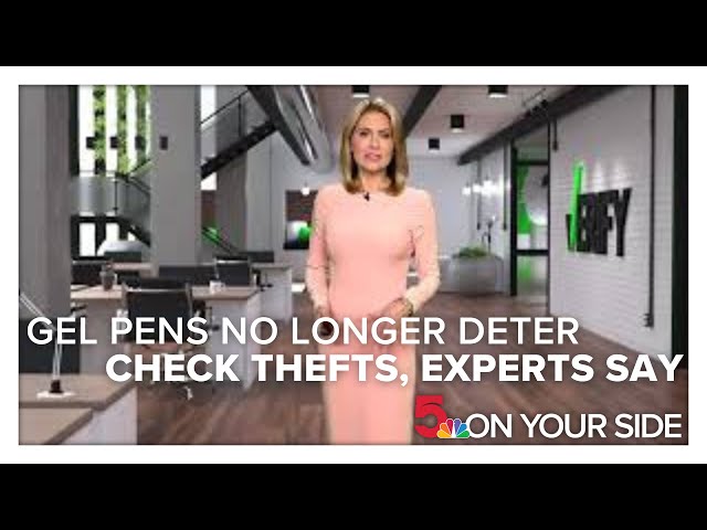 Gel pens no longer deter check thefts, experts say