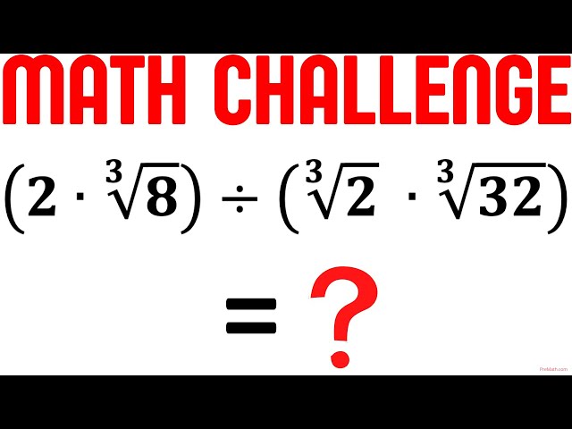 Simplify cube Root Radical Problem | Calculators Not Allowed | College Entrance Question