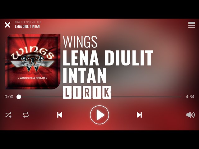 Wings - Lena Diulit Intan [Lirik]