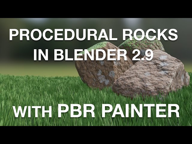 Creating a Rock with PBR Painter in Blender 2.9