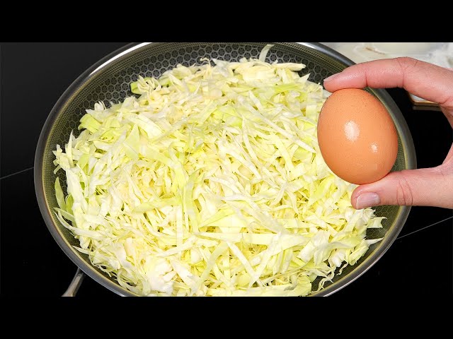 Just pour the eggs over the cabbage! A quick and incredibly tasty recipe!