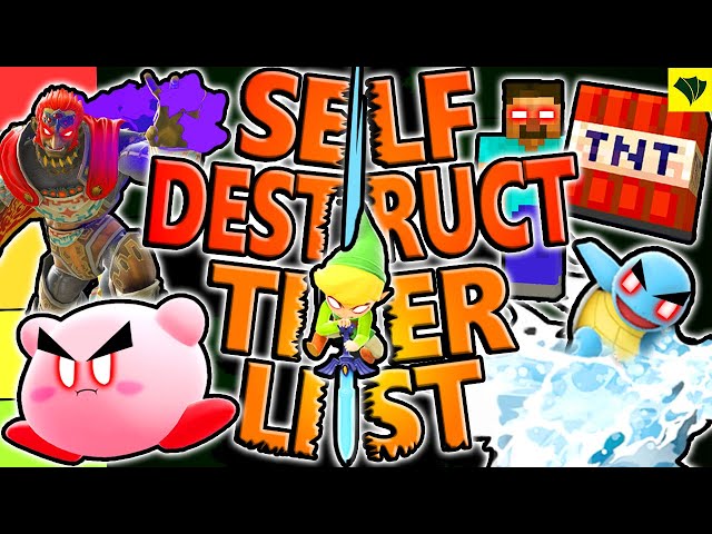 Ranking EVERY Self-Destruct Move In Smash Ultimate