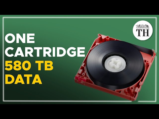 A single cartridge that can store 580 TB of data