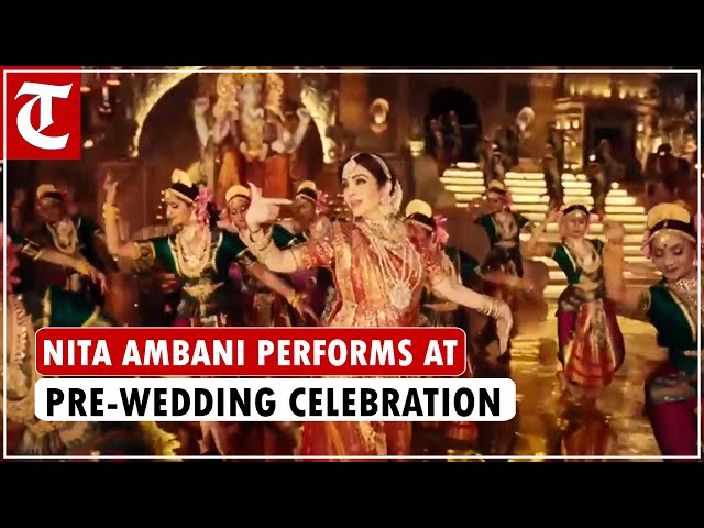 Nita Ambani performs at Anant Ambani-Radhika Merchant's pre-wedding celebration