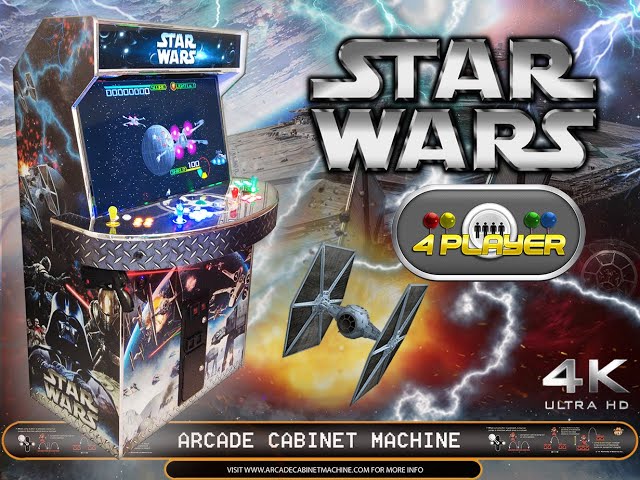 MEGACAB 40" STAR WARS 4K - 4 PLAYERS www.arcadecabinetmachine.com 💯 💢 💥 💣 50.000 GAMES